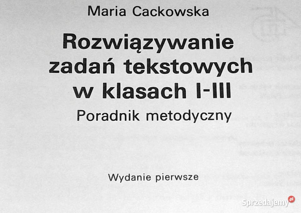 Rozwiązywanie zadań tekstowych w klasach 13 lubelskie Chełm
