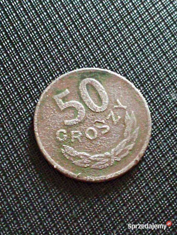 Sprzedam miedzionikiel 50 gr 1949 r bzm Chełm