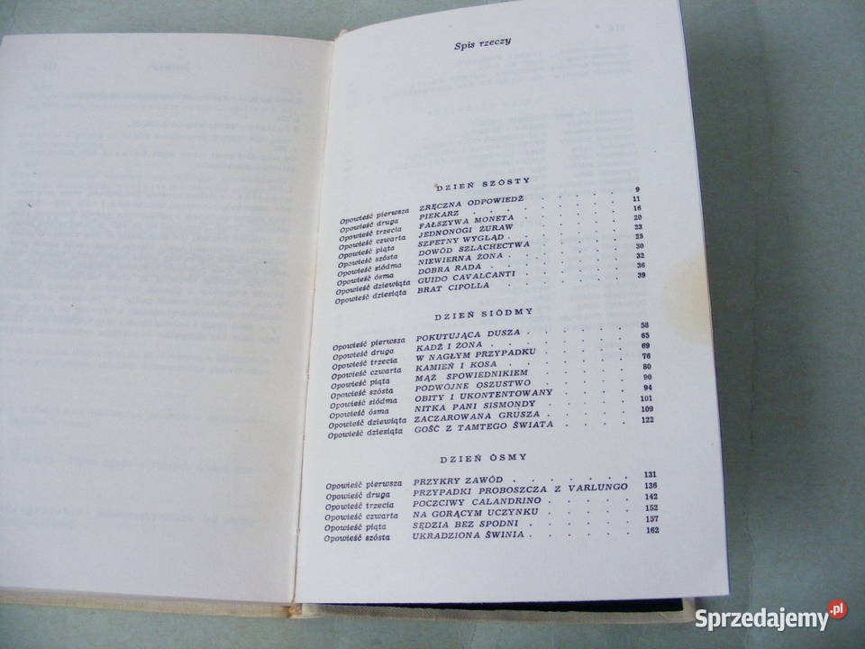 Dekameron Tom 1 2 komplet Boccaccio Oborniki Śląskie