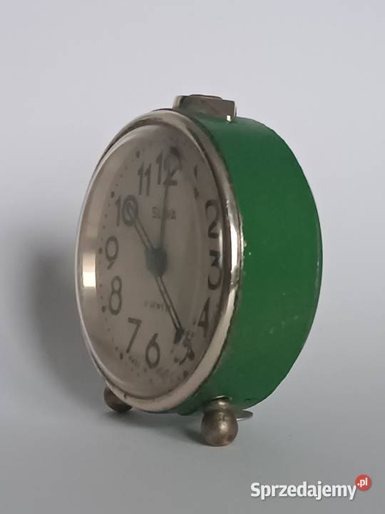 Radziecki budzik SLAVA ZSRR zegar biurkowy Rzeszów