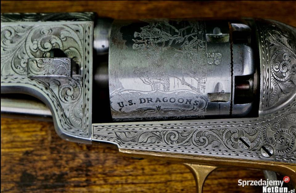 Rewolwer czarnoprochowy Colt Dragoon 1848 Militaria