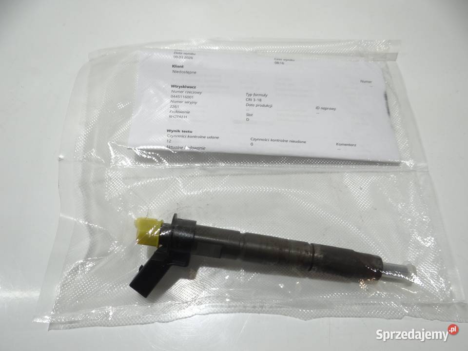 WTRYSKIWACZ BMW E60 20 D N47D20A 0445116001 Strzyżewice