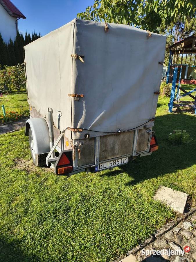 Przyczepa ciężarowa DMC 1250 jednoosiowa ważny