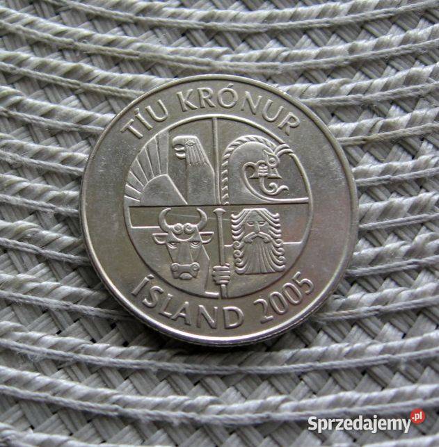 Islandia 10 Koron 2005r Ładna Numizmatyka Kalisz