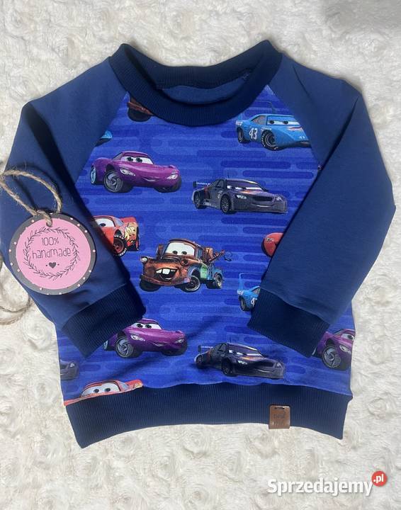 Bluza chłopięca dziecięca zygzak auta 86