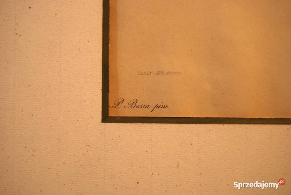 BESSA Pancrace akwatintowa rycina z owocami Poznań