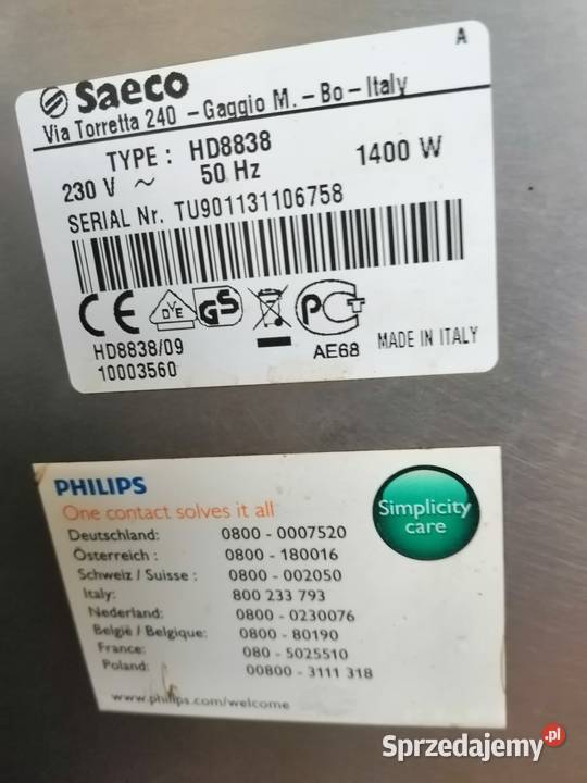 EKSPRES SAECO PHILIPS CAPPUCCINO Warszawa