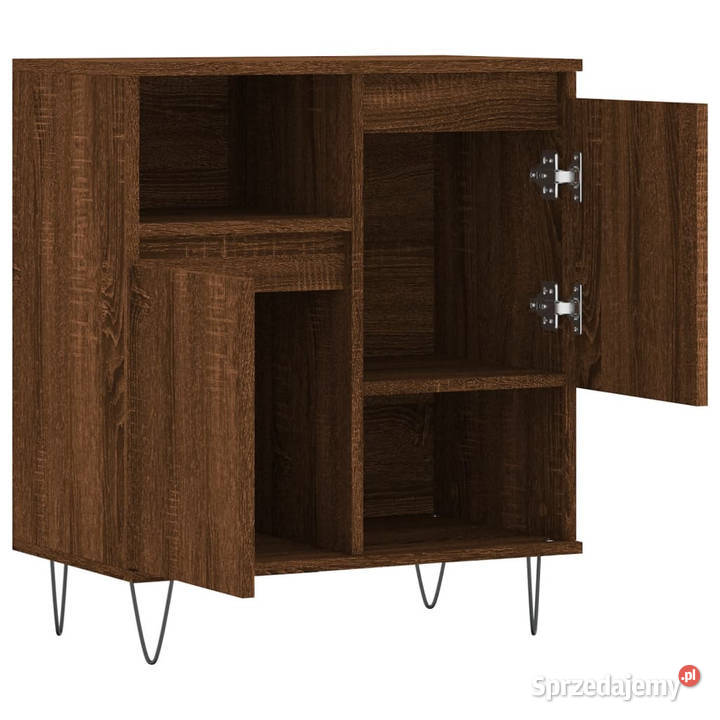 Komoda brązowy dąb 60x35x70 materiał