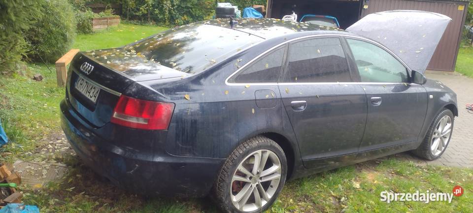 audi a6 c6 30 tdi4x4uszkodzony przódpali jeździ 225KM Kraków