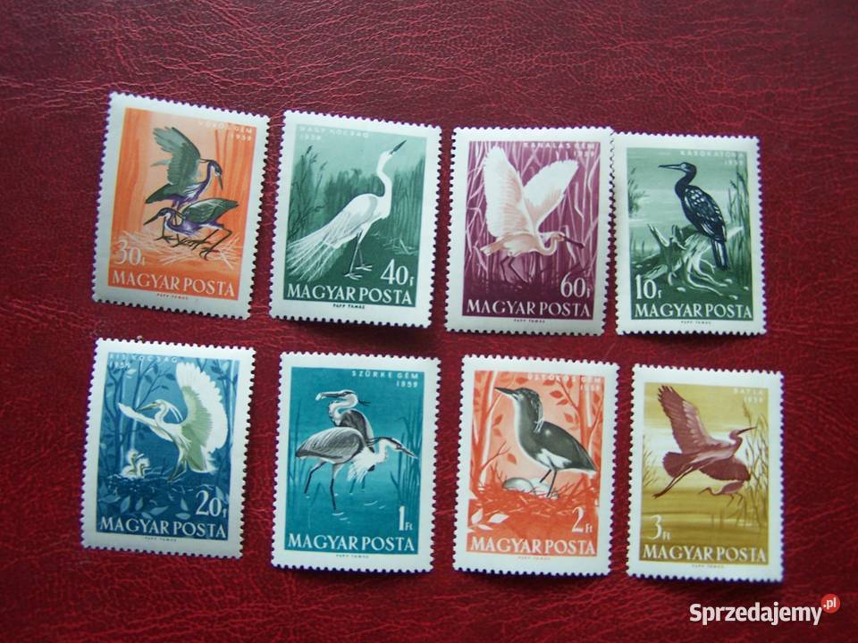 Węgry 1959 MNH Mi 159300 Fauna Ptaki Filatelistyka Tychy