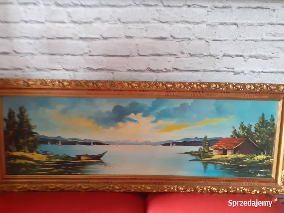 Obraz malowanyduży Dekoracje i ozdoby Wyposażenie wnętrz mazowieckie Warszawa