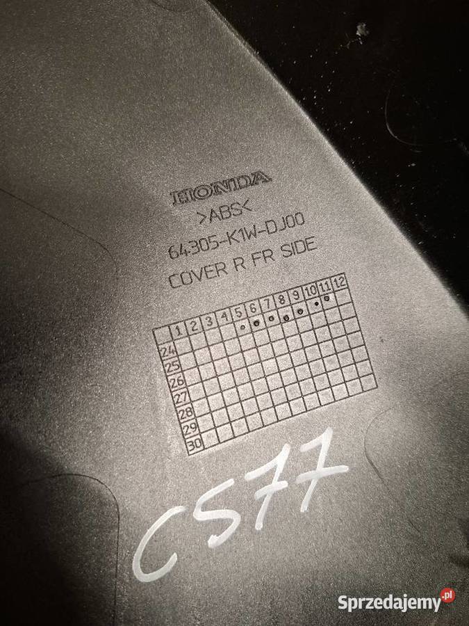 Honda Vision Osłona Prawa Prawy boczek Obrzycko wielkopolskie Zielonagóra