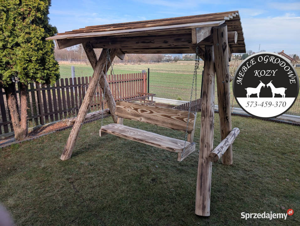 PROMOCJA Huśtawka ogrodowa drewniana plac zabaw Zabawki ogrodowe Myślenice sprzedam