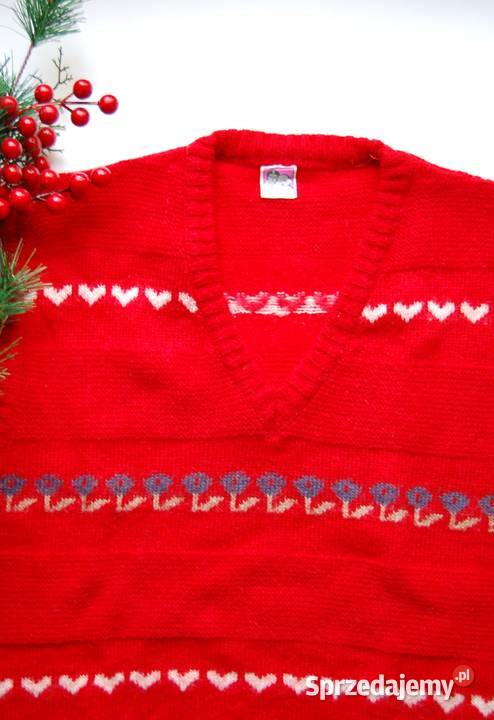 Pulower vintage sweter bezrękawnik damski SM Lublin