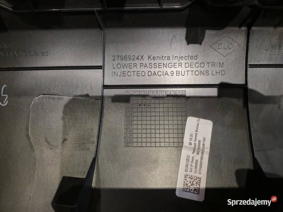 Osłona Dacia Sandero III 2022 z kratką Rybnik sprzedam