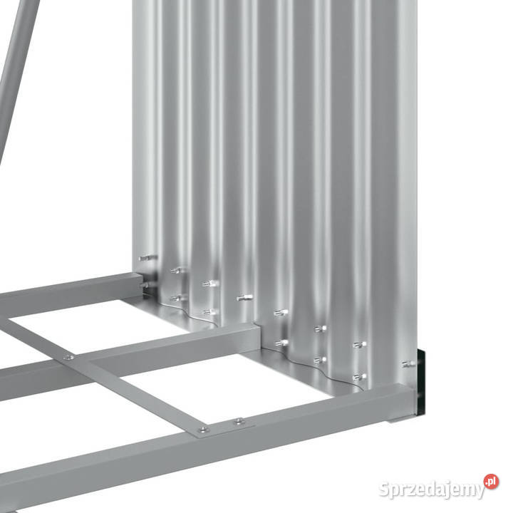 Stojak na drewno jasnoszary 40x45x170 stal Warszawa