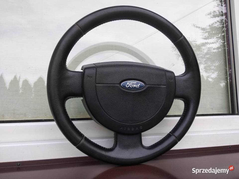 Ford Fiesta MK6 kierownica skórzana skóra Airbag łódzkie Sieradz