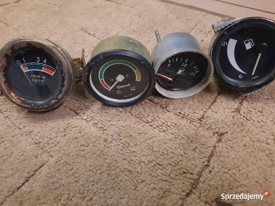 Stare wskaźniki zegary PRL Pafal VDO Motoryzacja Sieradz