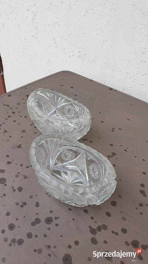 Salaterki kryształowe 2 sztuki kryształ