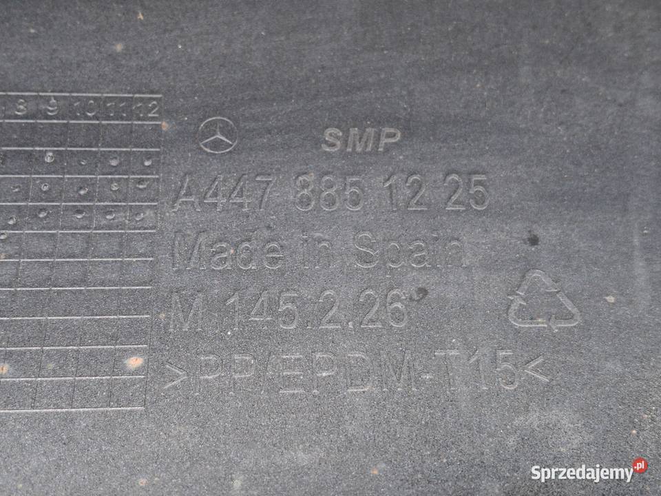 MERCEDES VITO VKLASA W447 ZDERZAK TYŁ TYLNY PDC