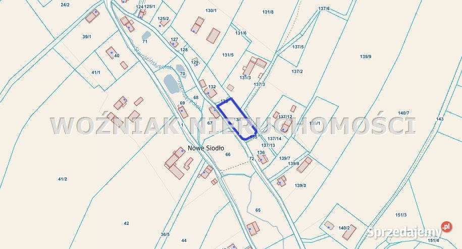 Działka Mieroszów 1900m2 gaz Grunty i działki