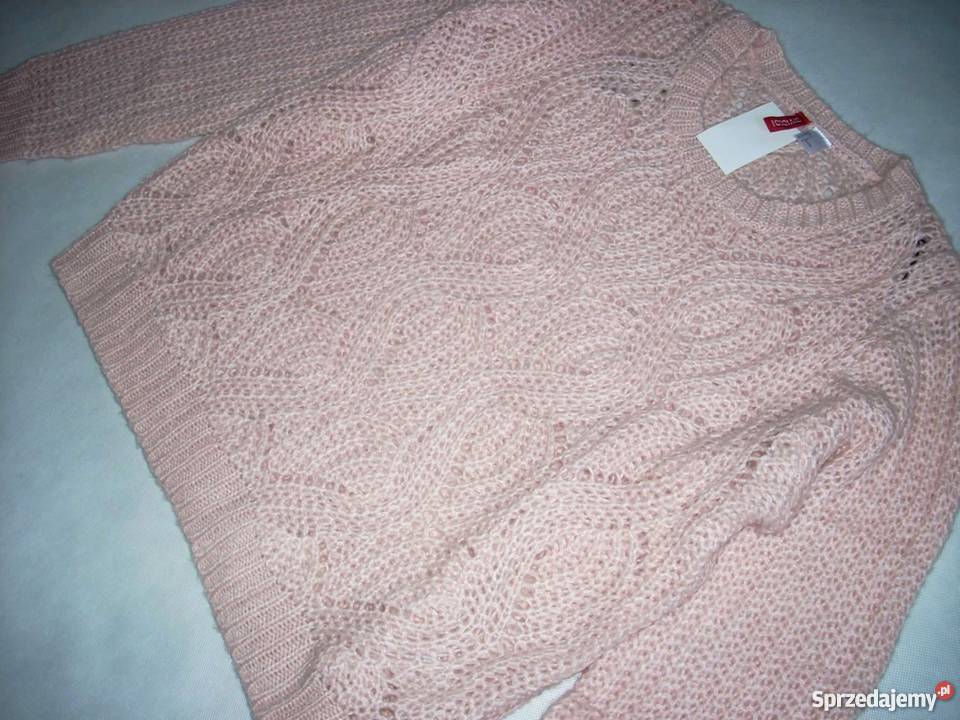 HM sweter Pudrowy NOWY elegancki 40 L Rozmiar 40(L) Nowy Sącz