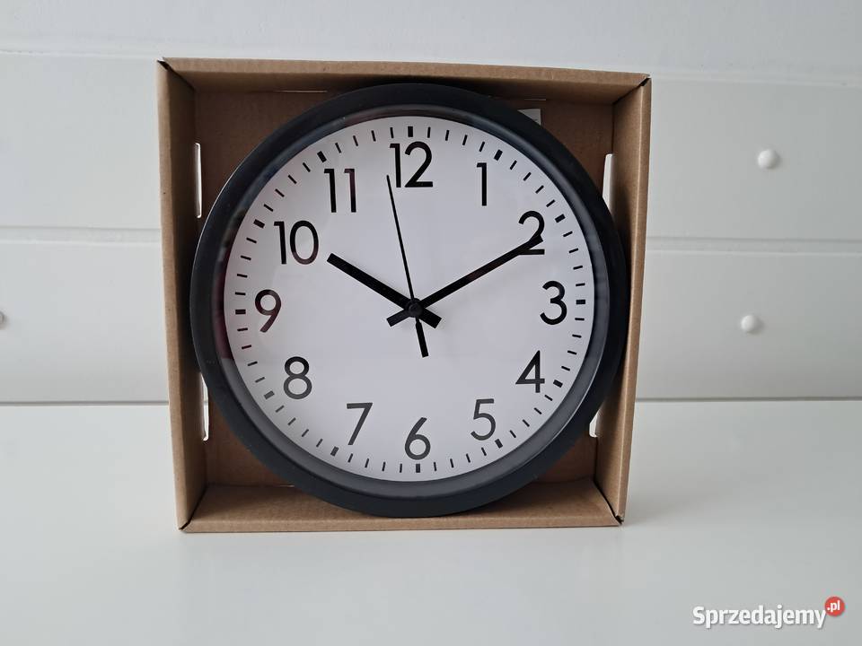 Zegar ścienny czarny okrągły do sprzedania Kraków