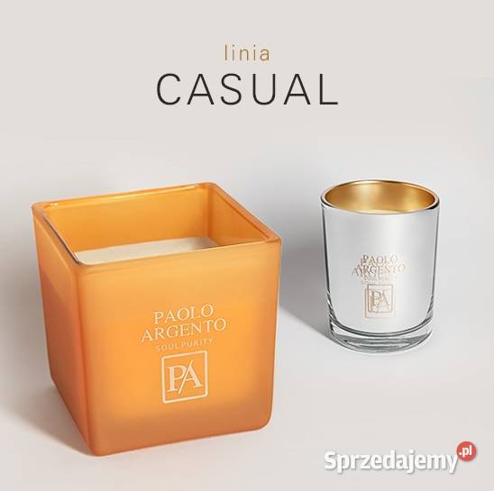 Świeca Sojowa Paolo Argento BIANCO Casual Cubo Kraków