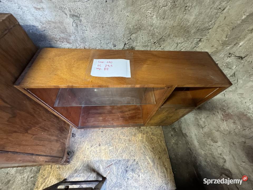 Witryna gablota PRL Zielonka