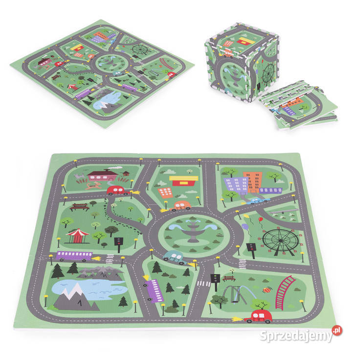 Duża mata piankowa EVA dzieci Miasto 905x905 21 Smogorzów sprzedam