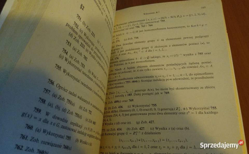 Zbiór zadań z teorii grup Kazimierz Szymiczek miękka Książki naukowe i popularnonaukowe Gdańsk