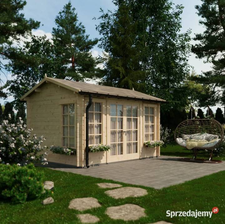 Domek ogrodowy drewniany Poolhous 43 m mazowieckie Dziekanów Polski