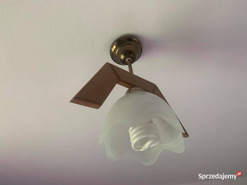 Lampa sufitowalampy sufitowe z drewnem 2 sztuki Oświetlenie Jasło