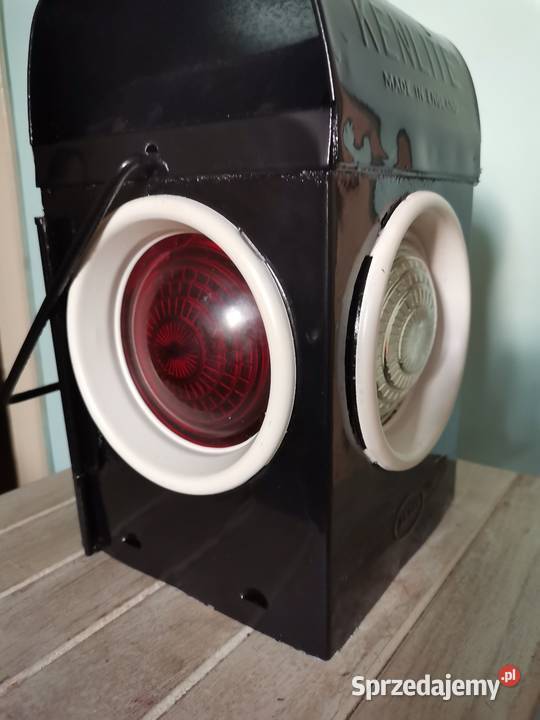 Stara lampa kolejowa na nafte Art Deco Kraków