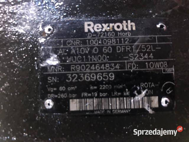 Rexroth AL A10V O 60 DFR152L CAT TH pompa Jastrzębniki