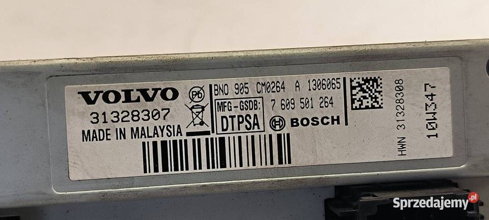 WYŚWIETLACZ PANEL VOLVO V60 31328307 osobowe Lipno