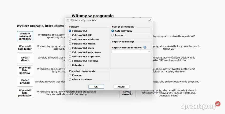 Program do sprzedaży z magazynem integracja z Łódź