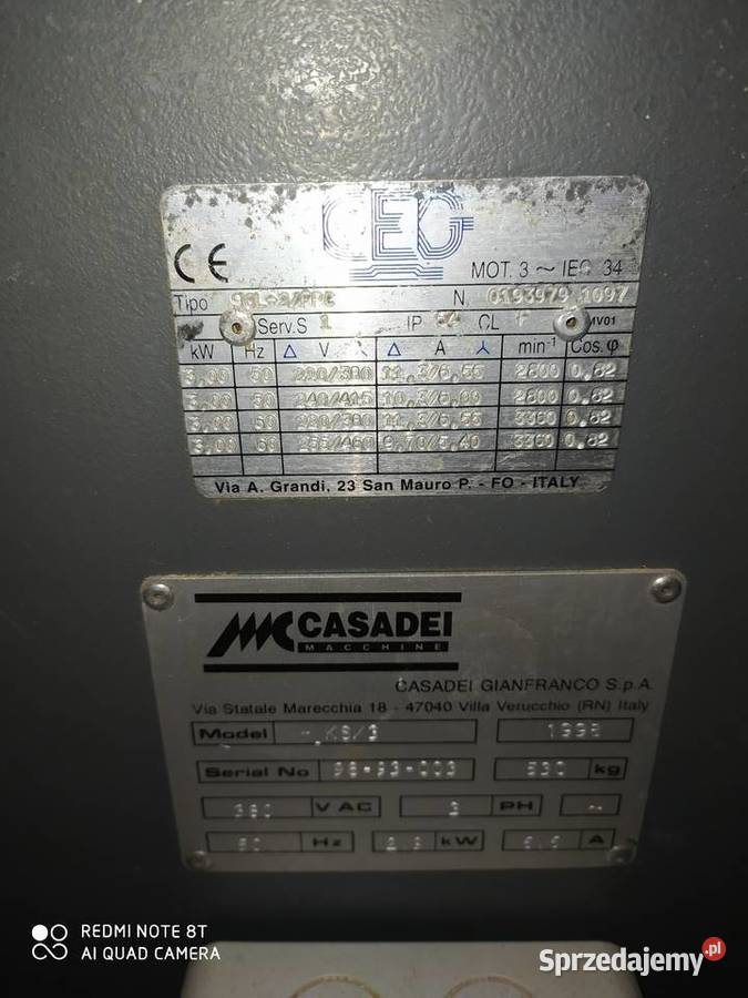 Piła formatowa z podcinaczem Casadei Wejherowo