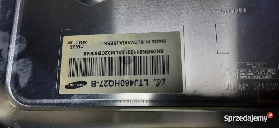 SAMSUNG UE 46ES7000S uszkodzona matryca D-sub Sosnowiec