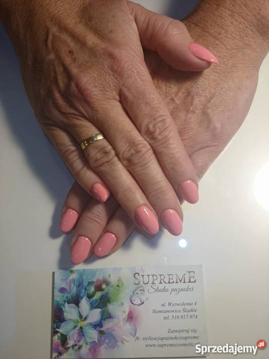 Stylizacja paznokci manicure klasyczny hybrydowy Pielęgnacja, uroda, zdrowie Siemianowice Śląskie