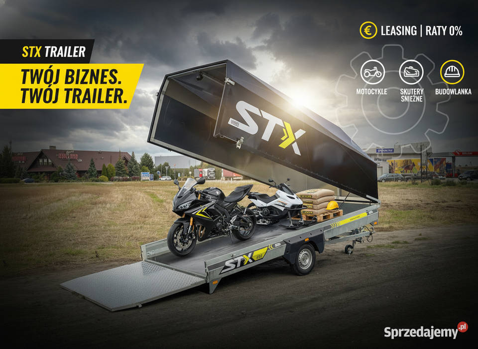 STX 435i Przyczepa furgon kontener skrzyniowa z wielkopolskie Poznań sprzedam