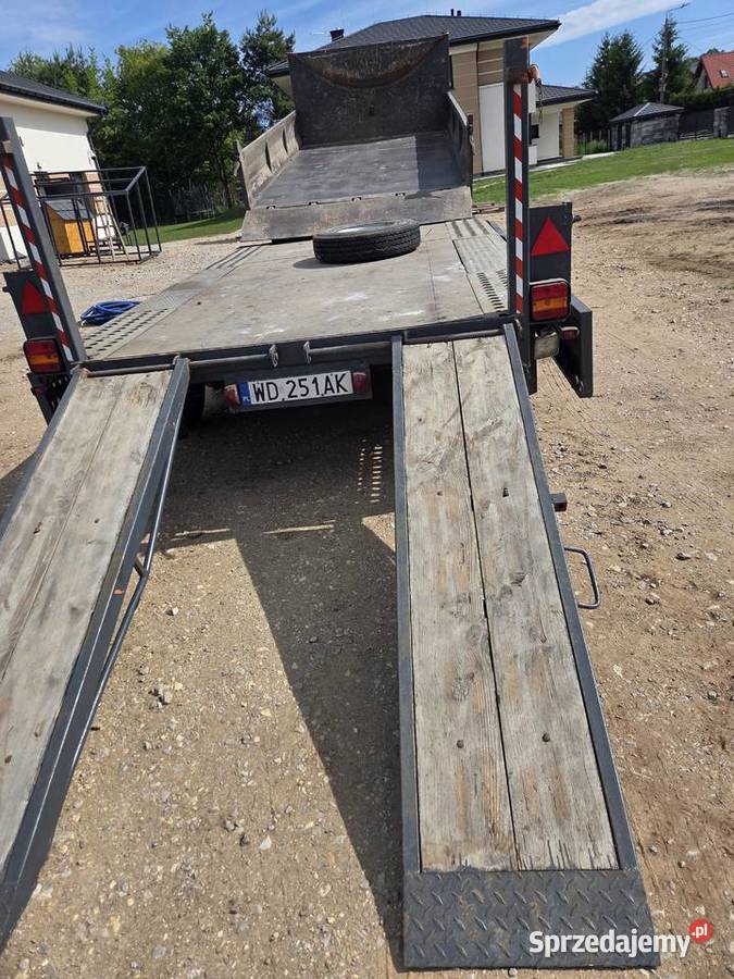 Przyczepa ciężarowa laweta ładowność 6500 Glinianka