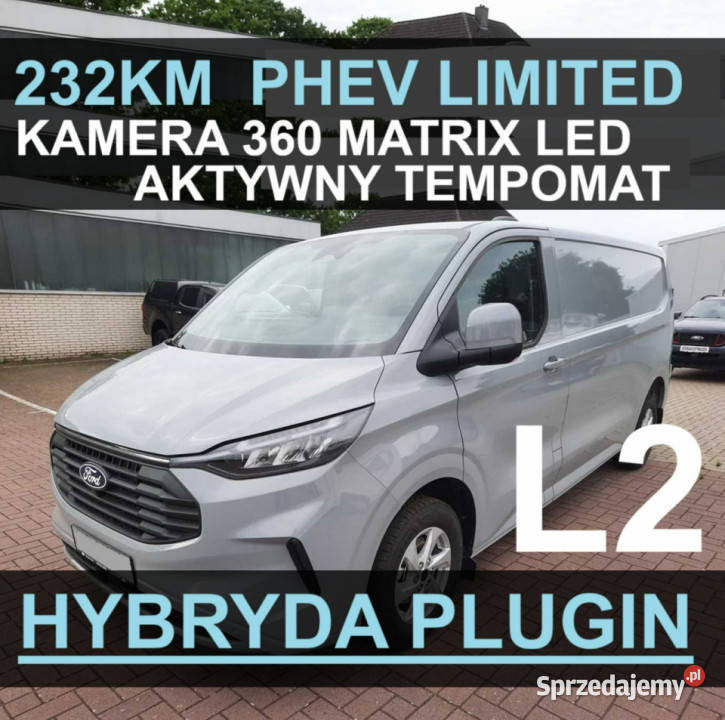 Ford Transit Custom PHEV 232 Hybryda Plugin 1km Szczecinek