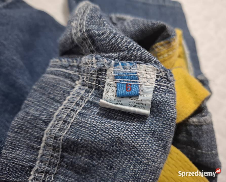 Krótkie spodenki dżinsowe uniseks niebieskie 114 Rozmiar 114 Czeladź sprzedam