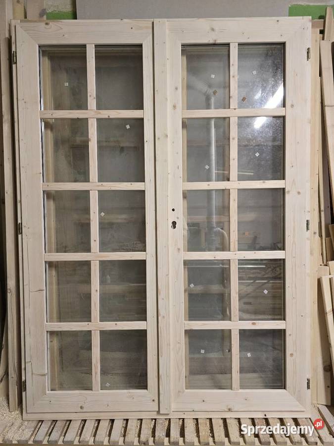 Drzwi drewniane tarasowe 130 x 200 Drzwi balkonowe i tarasowe Warszawa