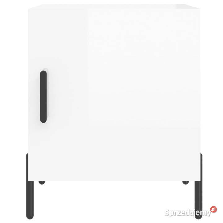 Szafki nocne 2 białe z połyskiem 40x40x50 Warszawa