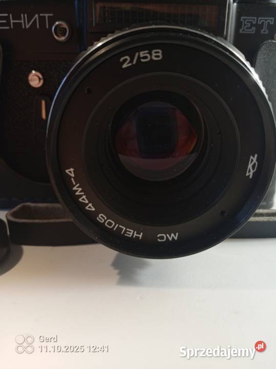 Zenit ET z obiektywem Helios 44M4 58mm f2 aparat