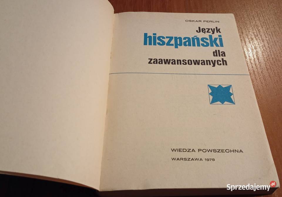 Język hiszpański zaawansowanych Oskar Perlin wyd Gdańsk