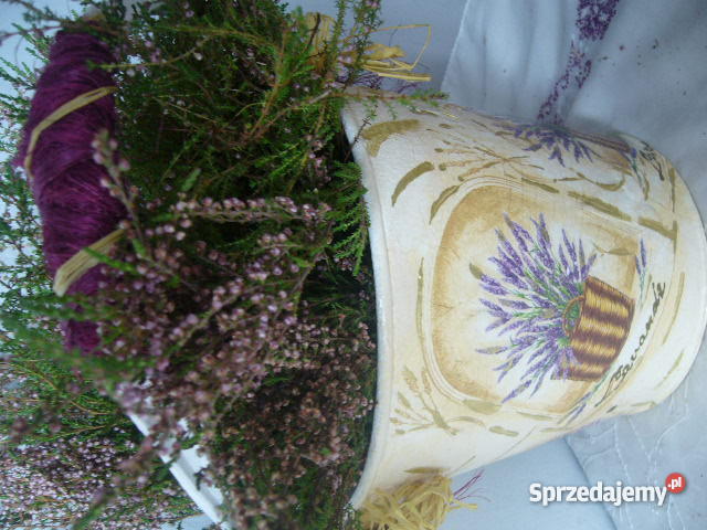 dekoracyjne wiaderko decoupage Opatów