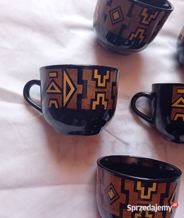 Zestaw 5 filiżanek Arcoroc szkło hialitowe Koźminek